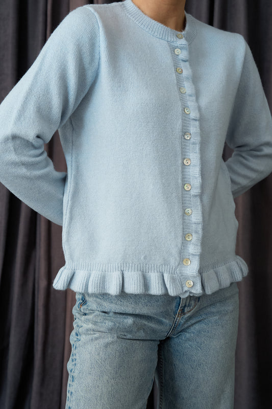 Vest Met Ruches - Babyblauw
